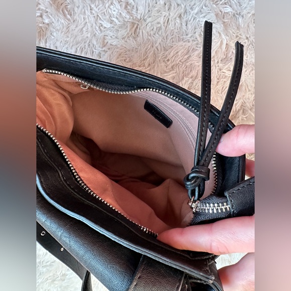 SOLD Co-Lab Goat Leather Shoulder Satchel Purse - Picture 11 of 11